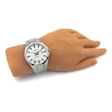 Rel贸gio Orient Prata Com Calend谩rio Masculino Mbss1395 Foto mini 4