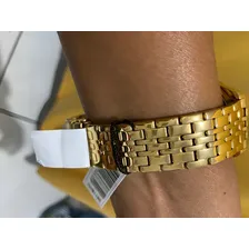 Relógio Original C/ 3 Diamantes Safira Automático Constantim Cor da correia Dourado Cor do fundo Dourado Foto mini 2