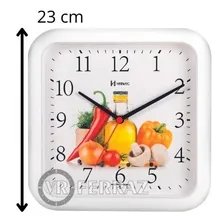 Rel贸gio Parede 23 Cm Cozinha Branco Herweg 660001-021 Foto mini 2