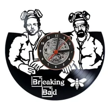 Relógio Parede, Breaking Bad, Série, Decoração, Estrutura Preto Fundo Preto Foto  mini 1