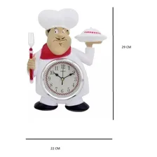 Relógio Parede Decorativo Cozinha Chef Restaurante Lanchonet Foto mini  2