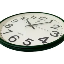 Rel贸gio Parede Polaris Verde 43cm Silencioso Vidro Foto mini 2