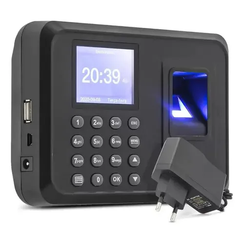 Relógio Ponto Biométrico Com Impressão Digital Eletrônico Foto 1