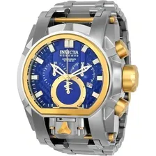 Rel贸gio Prata Dourado Invicta Zeus Bolt 20111 C/ Caixa Foto mini 3
