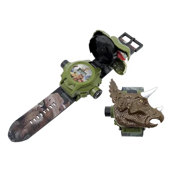 Relógio Projetor De Dinossauro Infantil Digital Presente Foto 1