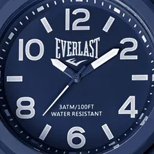 Rel贸gio Pulso Everlast Esporte Silicone Azul E703 Foto mini 2