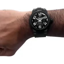 Relógio Pulso Everlast Masculino Esporte Silicone Preto E684 Foto mini 4