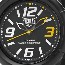 Rel贸gio Pulso Everlast Masculino Preto E666 Foto mini 2