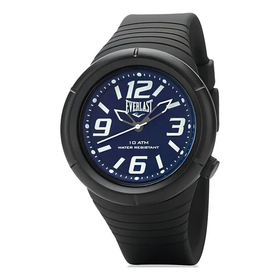 Rel贸gio Pulso Everlast Masculino Redondo Preto E669 Foto 1