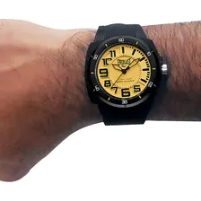 Rel贸gio Pulso Everlast Masculino Silicone Preto E677 Foto mini 2