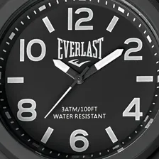 Relógio Pulso Everlast Unissex Esporte Silicone Preto E705 Foto mini  2