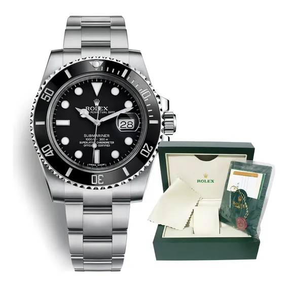 Relogio Rolex Submariner Date Base Eta Com Caixa Rolex Foto 1