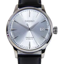 Rel贸gio Seiko Presage Japan Cocktail Automatico Couro Srpb43 Foto mini 2