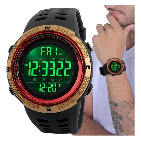 Relógio Skmei 1251 Masculino Digital Esportivo Prova Dágua Foto 1