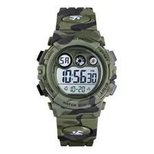 Relogio Skmei Digital Infantil 1547 Verde Camuflado Sk40154 Foto mini 1