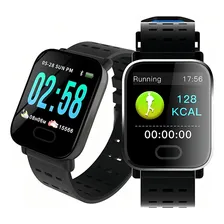 Relogio Smartwatch Inteligente A6 Corrida Batimentos Android Foto  mini 1