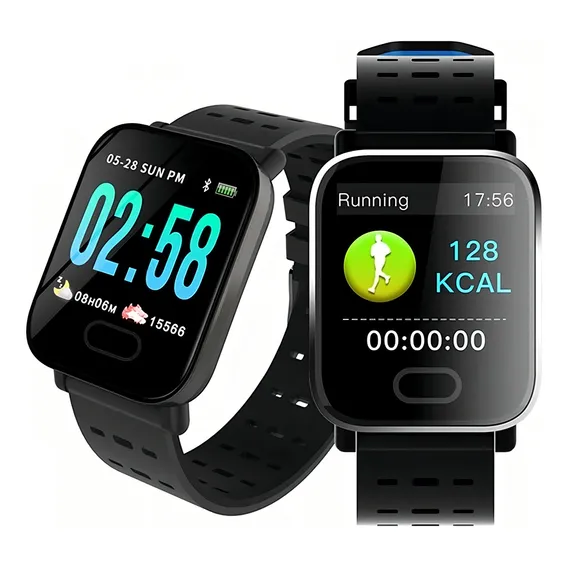 Relogio Smartwatch Inteligente A6 Corrida Batimentos Android Foto 1