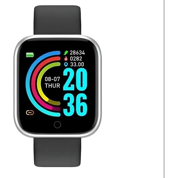 Relogio Smartwatch Inteligente Bluetooth Cor Da Caixa Prata Foto 1