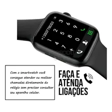 Relogio Smartwatch Inteligente Hw18 Faz Ligações Pelo Celular Relogio Smart Smartwatch Relogio Inteligente Relogio Marca Passos Marca Batimentos Mede Pressão Relogio Para Correr Foto mini  3