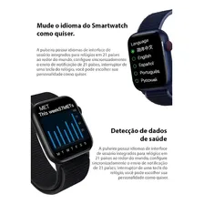 Relogio Smartwatch Inteligente Hw18 Faz Ligações Pelo Celular Relogio Smart Smartwatch Relogio Inteligente Relogio Marca Passos Marca Batimentos Mede Pressão Relogio Para Correr Foto mini  2