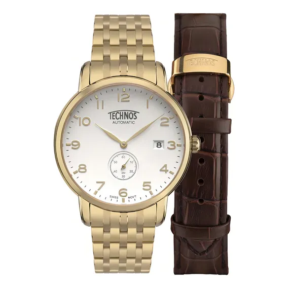 Rel贸gio Technos Autom谩tico 100 Anos Sw2601aa Foto 1