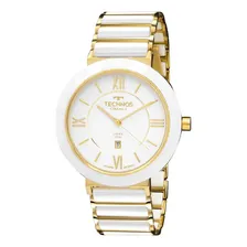 Relógio Technos Feminino Cerâmica Safira Analógico Dourado Foto mini  2