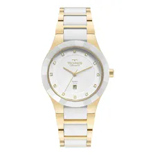 Rel贸gio Technos Feminino Ceramic/saphire Dourado - Original Foto mini 1