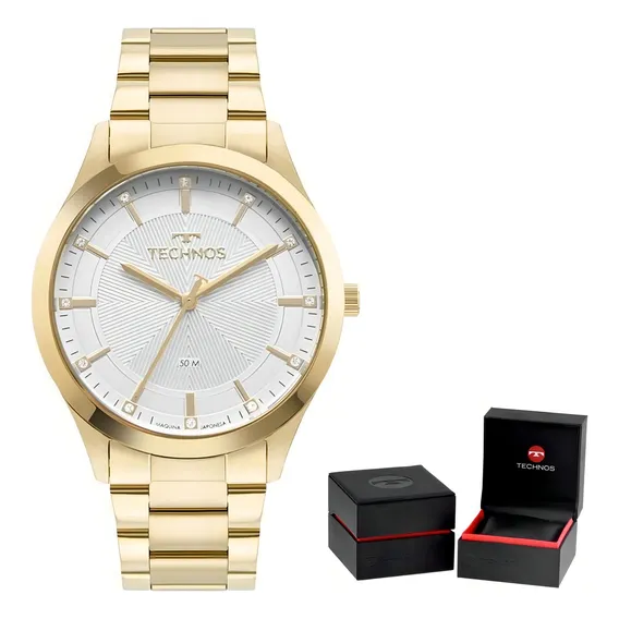 Rel贸gio Technos Feminino Dourado Melhor Relogio Feminino Foto 1