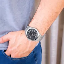 Rel贸gio Technos Masculino Anal贸gico A莽o Prata Calend谩rio Foto mini 4