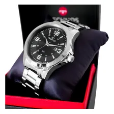 Rel贸gio Technos Masculino Anal贸gico A莽o Prata Calend谩rio Foto mini 4