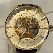 Rel贸gio Technos Masculino Automatico Dourado Foto mini 4