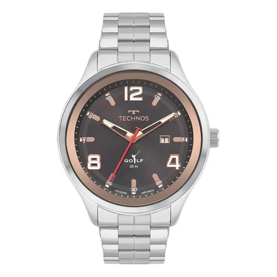 Rel贸gio Technos Masculino Classic Golf Prateado 2115nca/1f Foto 1
