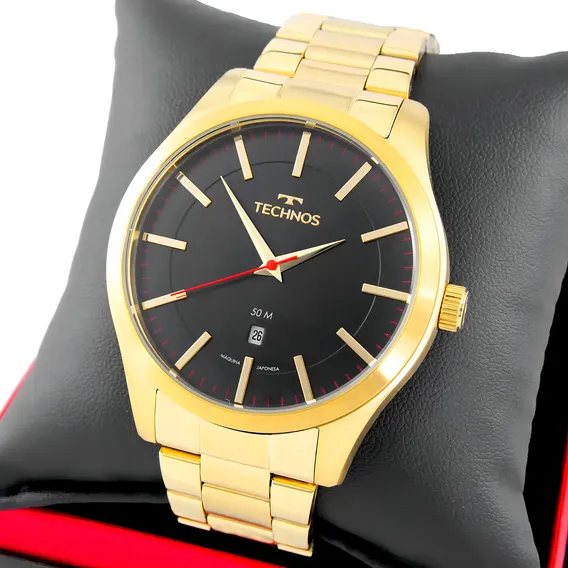 Relógio Technos Masculino Dourado Performer Racer Foto 1