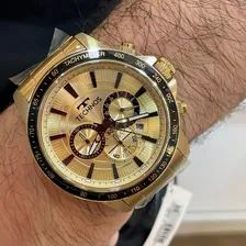 Rel贸gio Technos Masculino Grandtech Dourado Foto mini 4