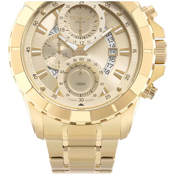 Rel贸gio Technos Masculino Legacy Dourado Foto 1