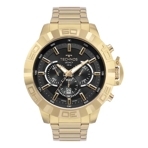 Relógio Technos Masculino Legacy Dourado Foto 1