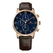 Relógio Tommy Hilfiger Masculino 1791399 Couro Marrom Foto  mini 1