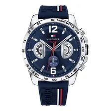Relógio Tommy Hilfiger Masculino 1791476 Borracha Azul Foto  mini 1