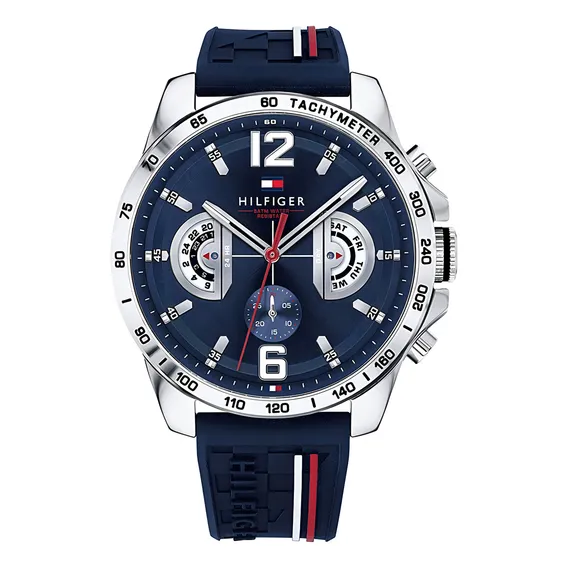 Relógio Tommy Hilfiger Masculino 1791476 Borracha Azul Foto 1
