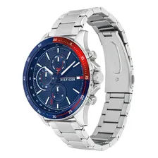 Rel贸gio Tommy Hilfiger Masculino 1791718 A莽o Prata Foto mini 2