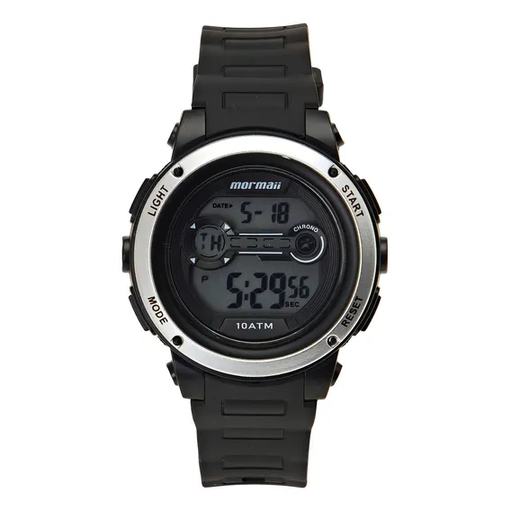 Rel贸gio Wave Masculino Preto Mormaii Foto 1