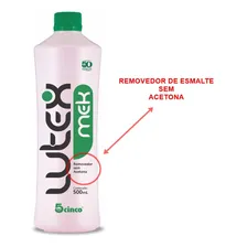 Removedor De Esmaltes  5cinco Lutex Mek 500ml Profissional Foto mini  2