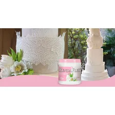 Renda Flex Flexivel Em P贸 100gr Arcolor Pasta Cobertura Bolo Foto mini 4