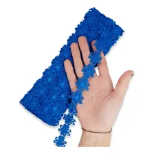 Renda Guipir Chl 207 -25mm- Varias Cores Cor Azul Royal - 207 Foto mini 4