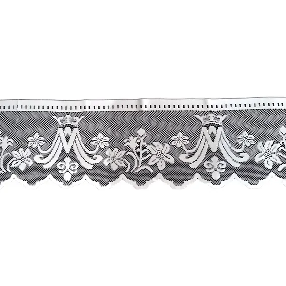 Renda Litúrgica Branca Mariana 30 Cms Largura Kit Com 5 Mts Cor Branco Foto 1