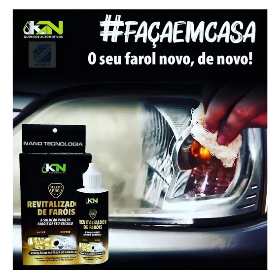 Renovador Farol Liquido Limpador Tira Amarelo Renova Kn Cor Incolor Foto 1