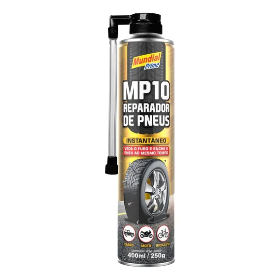 Reparador De Pneu Furado Spray Instantâneo Mp10 400ml Foto 1
