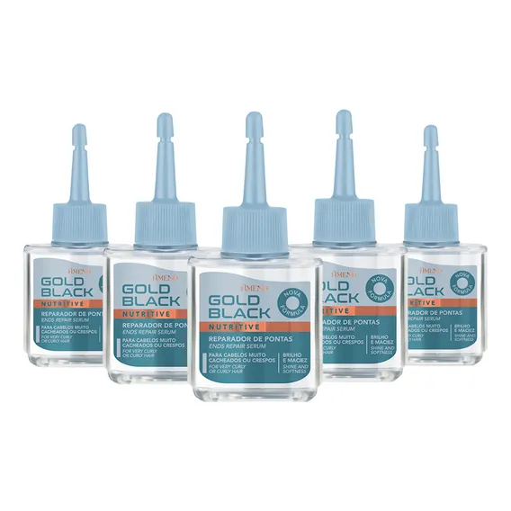 Reparador Pontas Gold Black Nutritive Amend - 5 Unidades Foto 1
