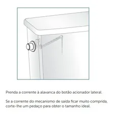 Reparo Caixa Descarga Acoplada Botão Acionamento Lateral Pr Foto mini 4