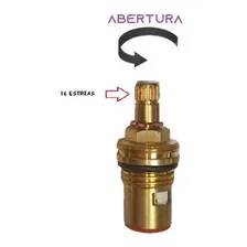 Reparo Cartucho Cerâmico M22 1/4 Volta Direito 16 Estrias Acabamento Brilhante Cor Dourado Foto mini  2